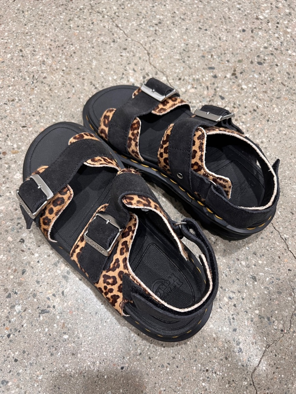 Dr. Martens 8 zebzag sandal Leopard Print Black Sandals - Picture 8 of 14